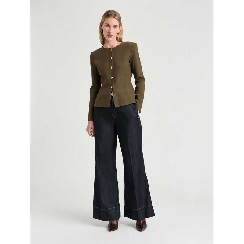 Veronika Maine Milano Round Neck Jacket image number 3